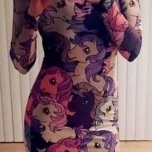 Alice Vandy My little Pony body con dress small